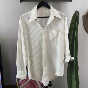 Vintage 70’s Patterned Men’s Button Down